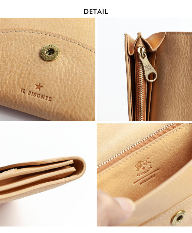 IL BISONTE イルビゾンテ フラップ コンパクト ウォレット 三つ折り