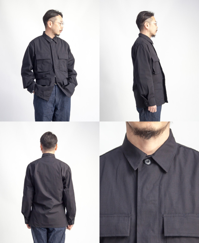 米軍 BLACK357 BDUジャケット リップストップ ブラック 黒 1997年