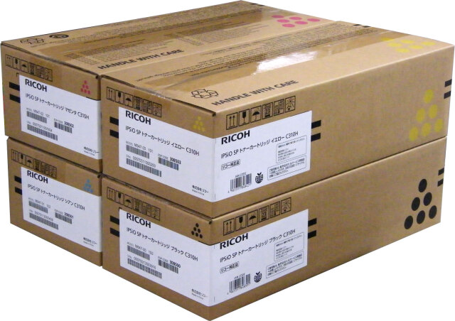 RICOH トナーカートリッジ C310H K/C/M/Y 4色セット 純正品 【会員価格