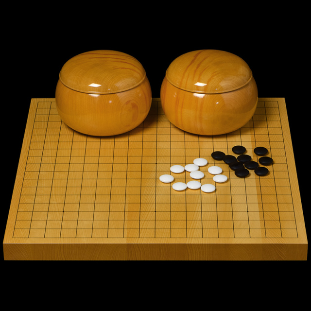 本榧1.5寸卓上碁盤セット（ハギ盤・特上） | 前川榧碁盤店