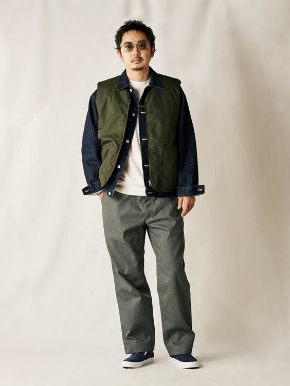 CALEE 「TASLAN NYLON PADDED WAIST COAT」 パデットベスト