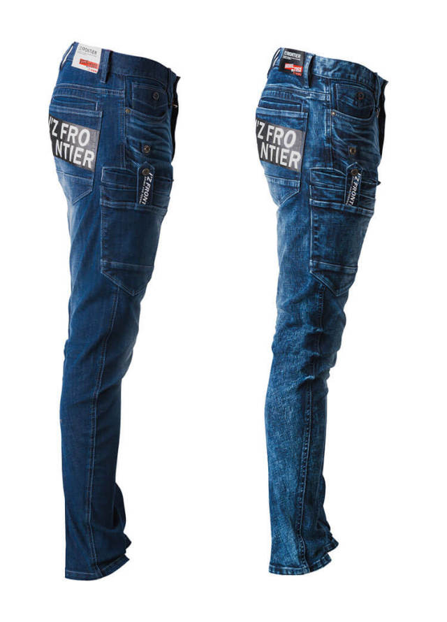 アイズフロンティア ストレッチ3Dデニムカーゴパンツ 7352 ハイパワー