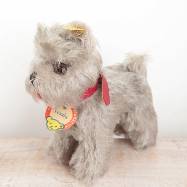 アンティーク シュタイフ シュナウザー Steiff Tessie 14cm