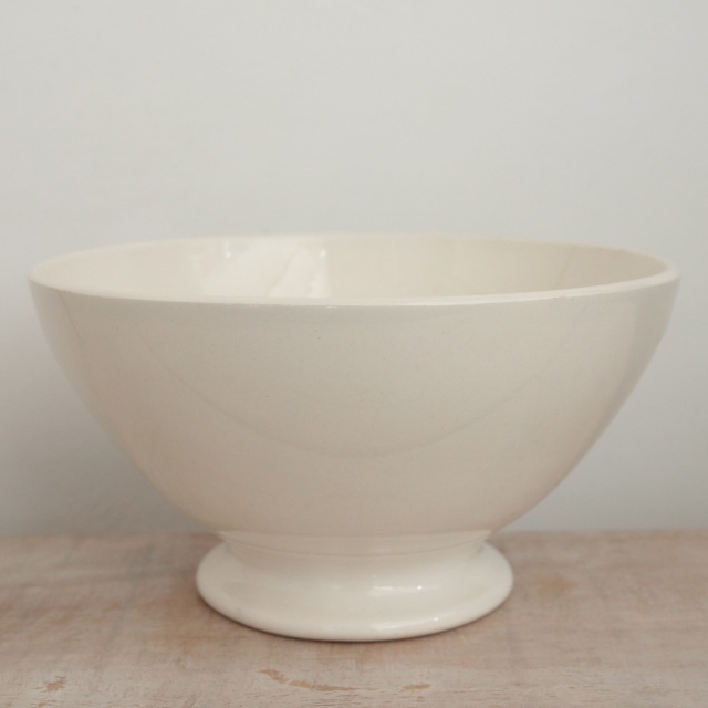 アンティーク カフェオレボウル 白 フランス ディゴワン&サルグミンヌ