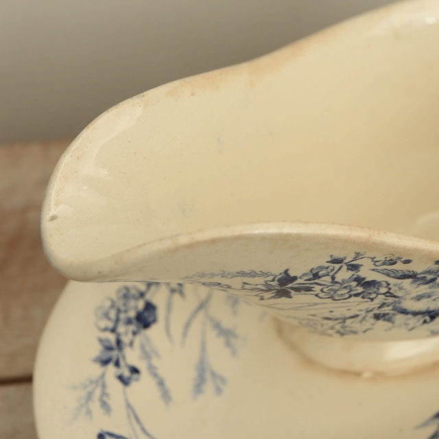 アンティーク ソーシエール 小鳥 LINOTTE フランス クレイユモントロー