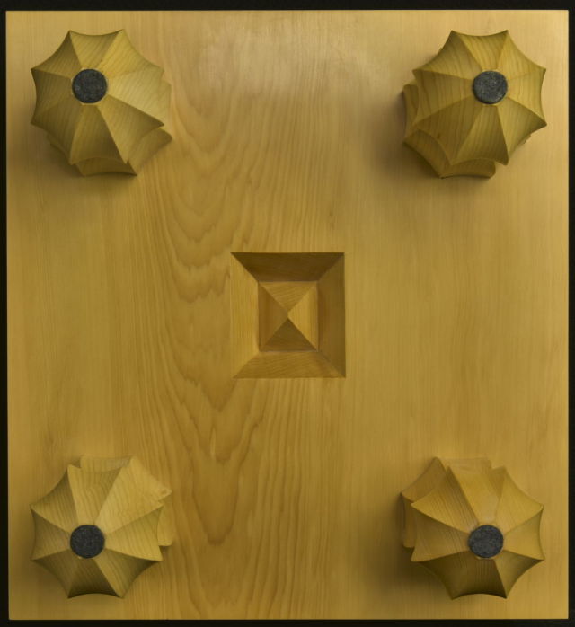 将棋盤 本榧（中国産）木裏4寸3分 6855