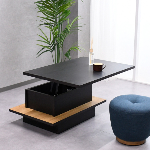 昇降テーブル 昇降式テーブル コンパクト ローテーブル 収納 テーブル