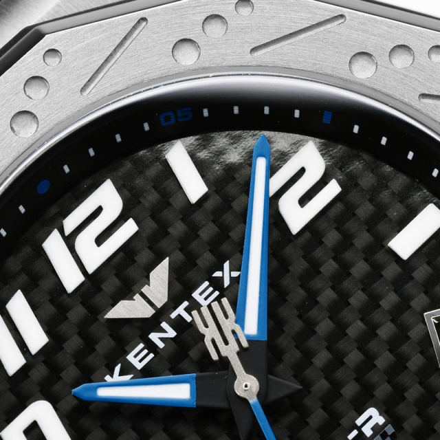 MOTO-R Standard Three-hand シルバー×ブルー/MOTO-R Standard Three