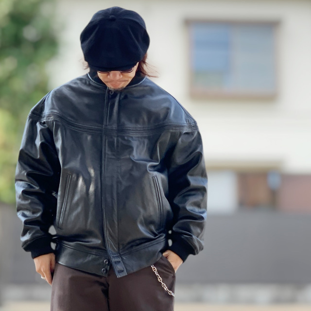 TOWN CRAFT / LEATHER DERBY JACKET