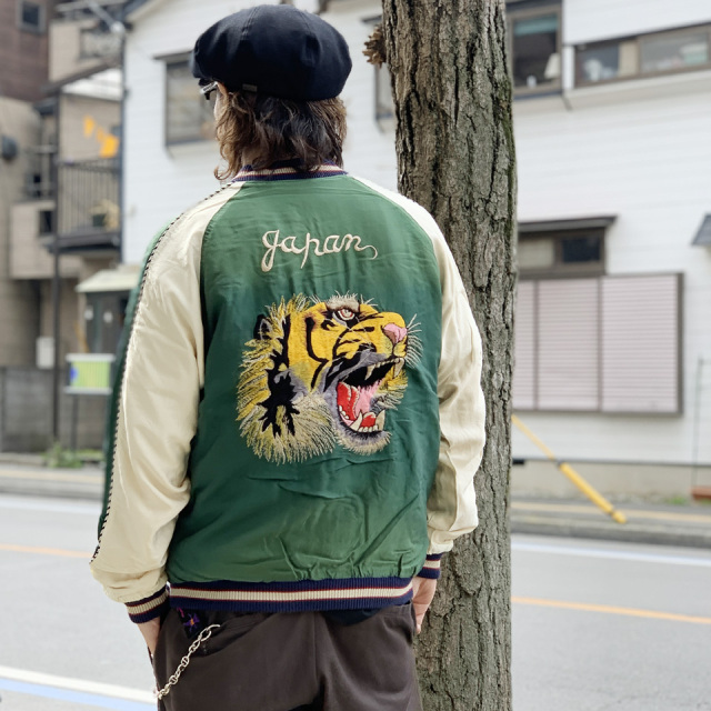 テーラー東洋 / Early 1950s Style Acetate Souvenir Jacket “TIGER