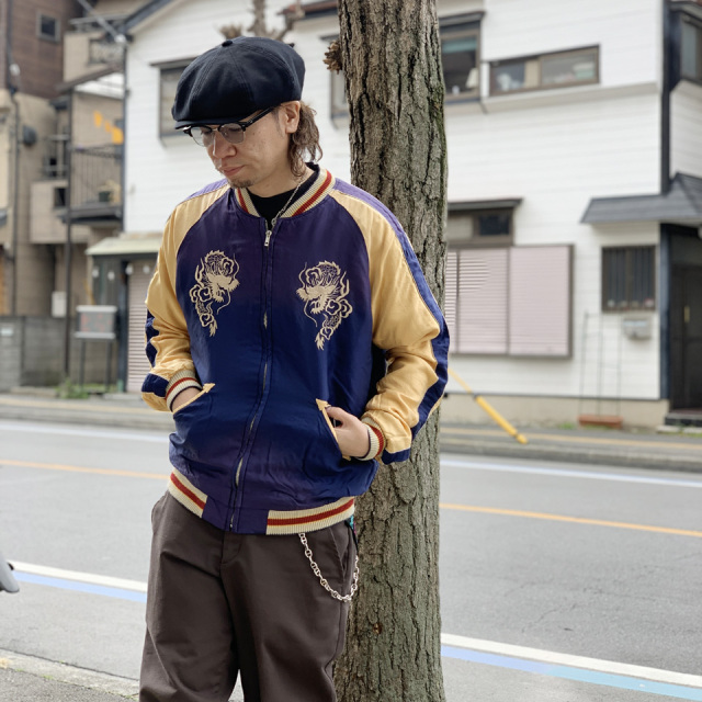 テーラー東洋 / Early 1950s Style Acetate Souvenir Jacket “TIGER