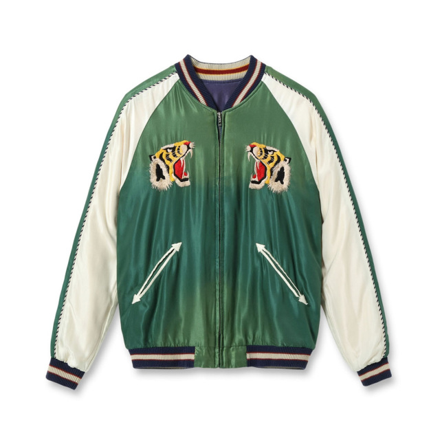 テーラー東洋 / Early 1950s Style Acetate Souvenir Jacket “TIGER