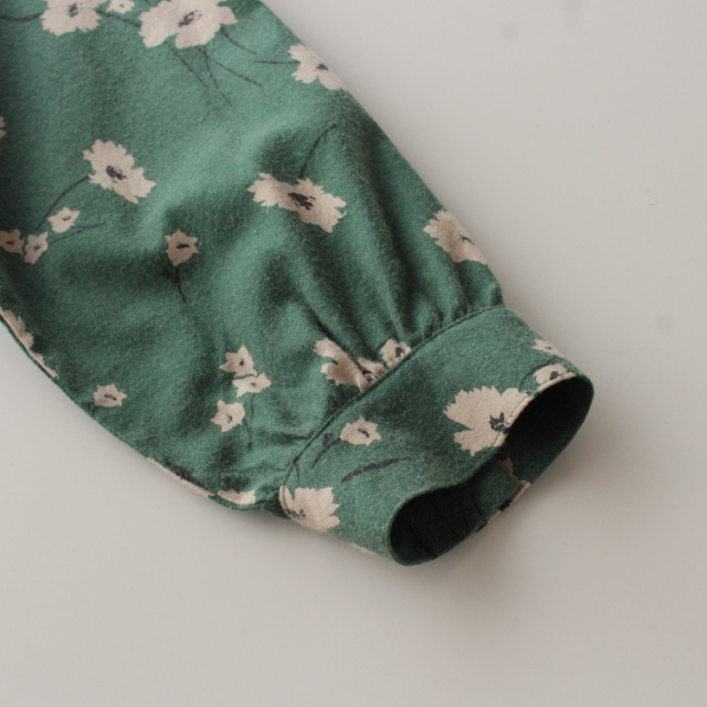 nofl】コットン起毛花柄ワンピース 644207910 | ナチュラル服通販