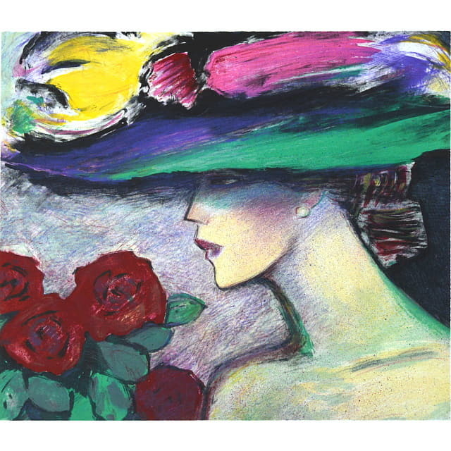 ジャン＝ピエール・カシニョール「アリアンヌ」リトグラフ 直筆サイン