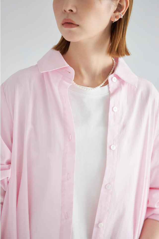 フレアシャツワンピース