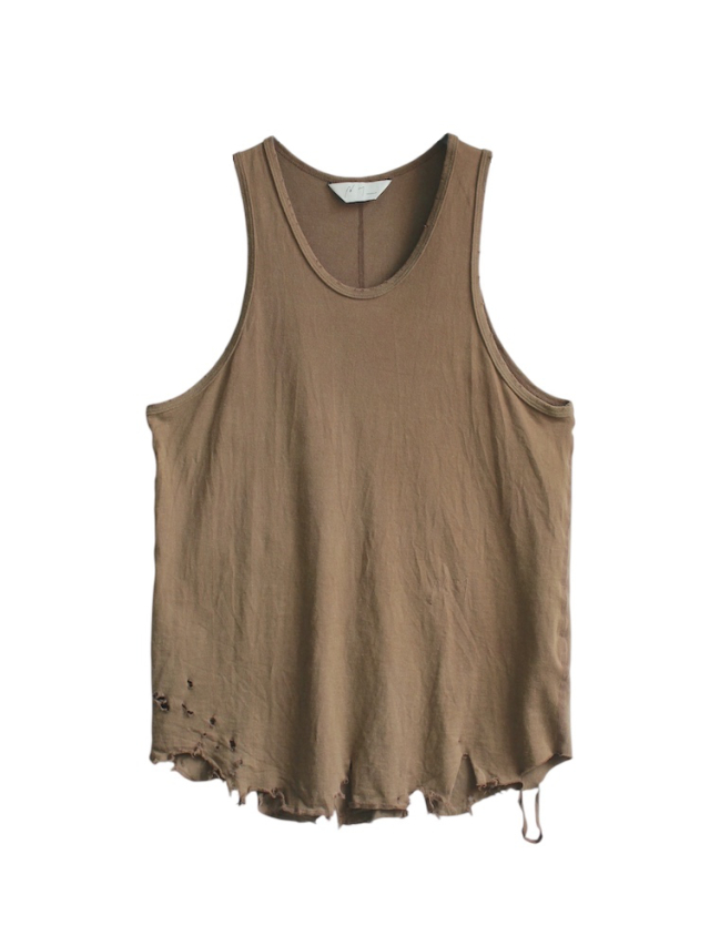 ANCELLM DAMAGE TANK TOP BROWN 通販ページ octavia[オクタヴィア]