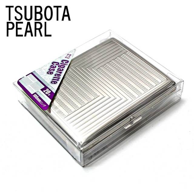 坪田パール シガレットケース カジュアルメタル パターン 20本 100mm 1