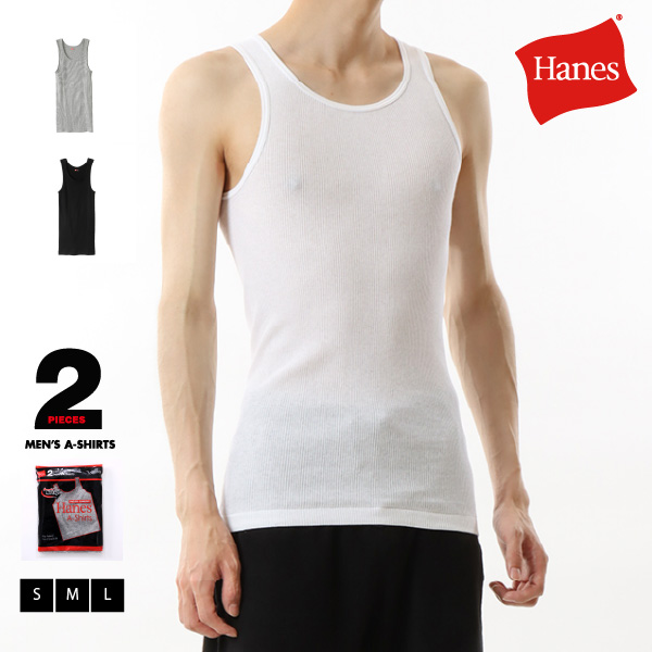 Hanes ヘインズ 【2枚組】タンクトップモデル Aシャツ 23SS 春夏
