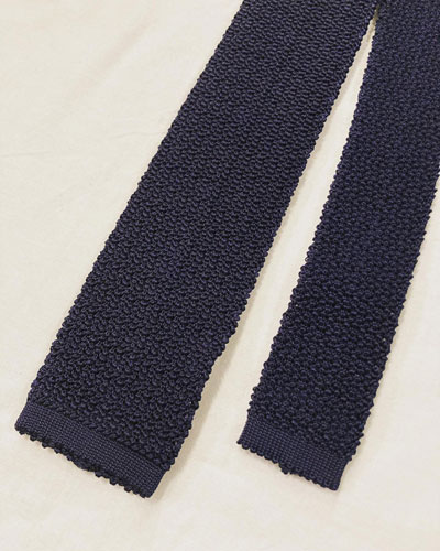 ドレイクス （Drake's） SC01KN PLAIN Silk Knit Tie / シルク