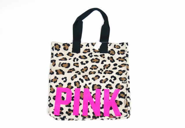 ヴィクトリアズシークレット PINKロゴ ヒョウ柄トートバック