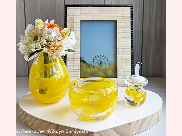 モダン仏具 SHION（イエロー＋銀）3点～7点セット