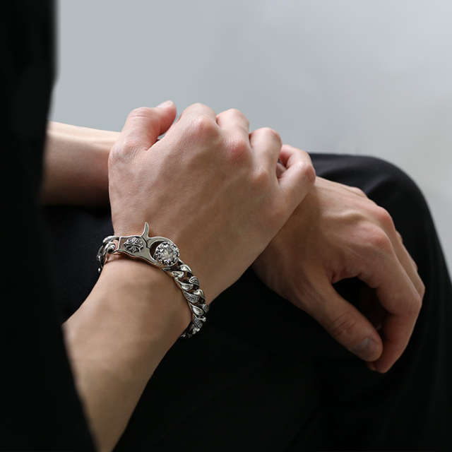 ジルコニアクラウンクラシックブレスレット｜シルバー925｜ラッピング無料