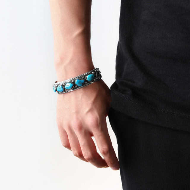 クインテットターコイズバングル｜送料無料｜シルバーアクセサリー