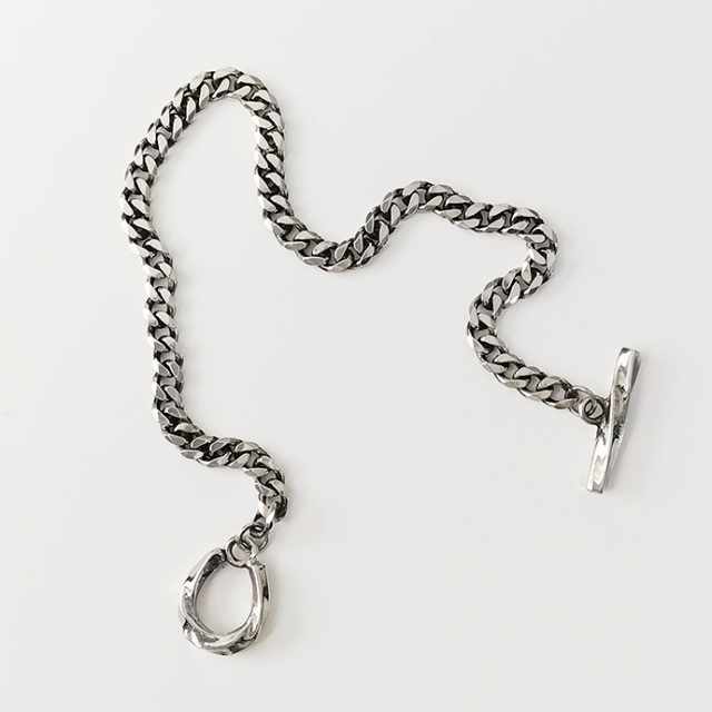 ツイスト ホースシュー 喜平チェーン ブレスレット シルバー925