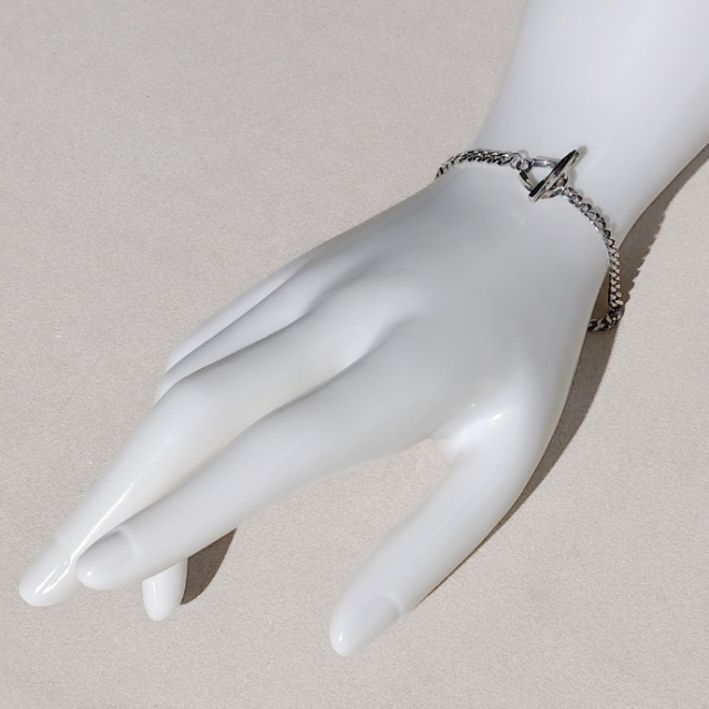 ツイスト ホースシュー 喜平チェーン ブレスレット シルバー925