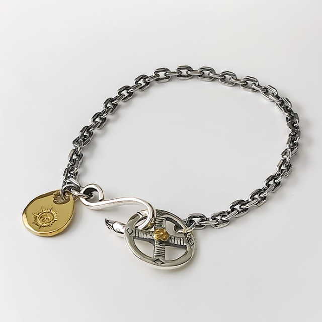 イーグルフック メディスンホイール チェーンブレスレット シルバー925