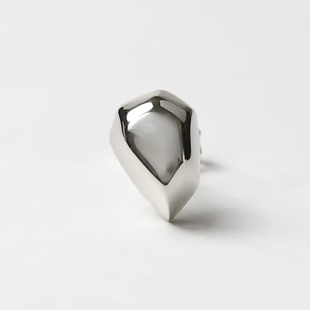 ストーン フォルム スタッド ピアス メンズ シルバー925 アクセサリー