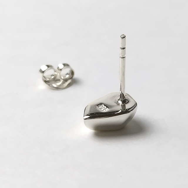 ストーン フォルム スタッド ピアス メンズ シルバー925 アクセサリー