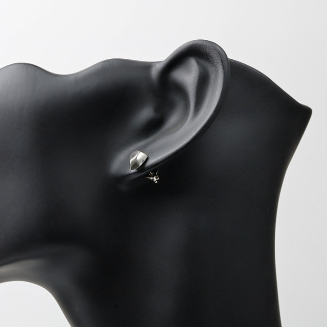 ストーン フォルム スタッド ピアス メンズ シルバー925 アクセサリー