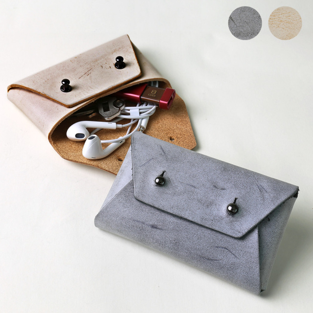 フォグワックス レザー ポーチ 本革 メンズ ミニポーチ コンパクト