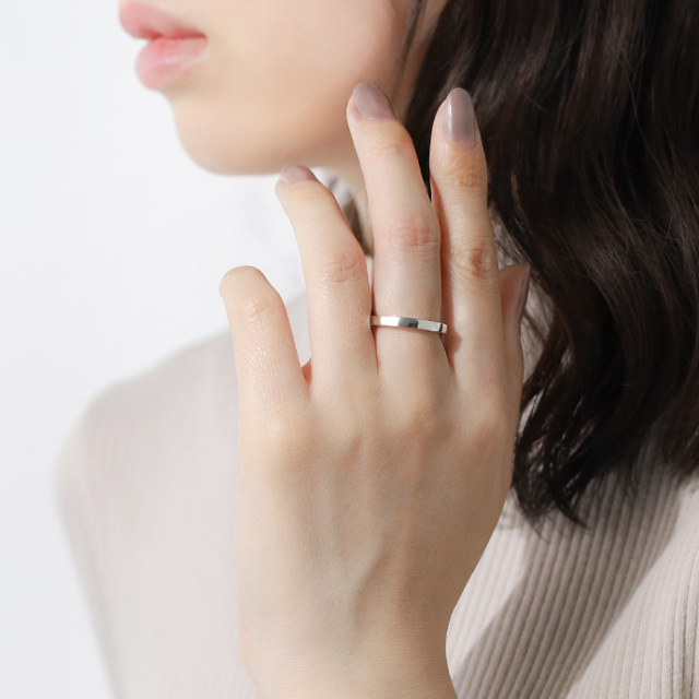 2mm幅】シンプル平打ちリング｜シルバーアクセサリー｜ラッピング無料