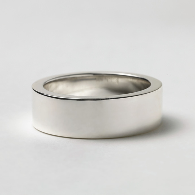 7mm幅】シンプル平打ちリング｜シルバーアクセサリー｜送料無料