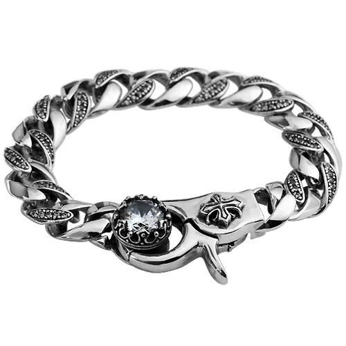 ジルコニアクラウンクラシックブレスレット｜シルバー925｜ラッピング無料