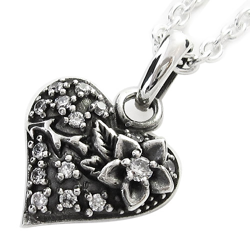 チェリーブロッサムハートペンダント｜シルバー925｜ラッピング無料