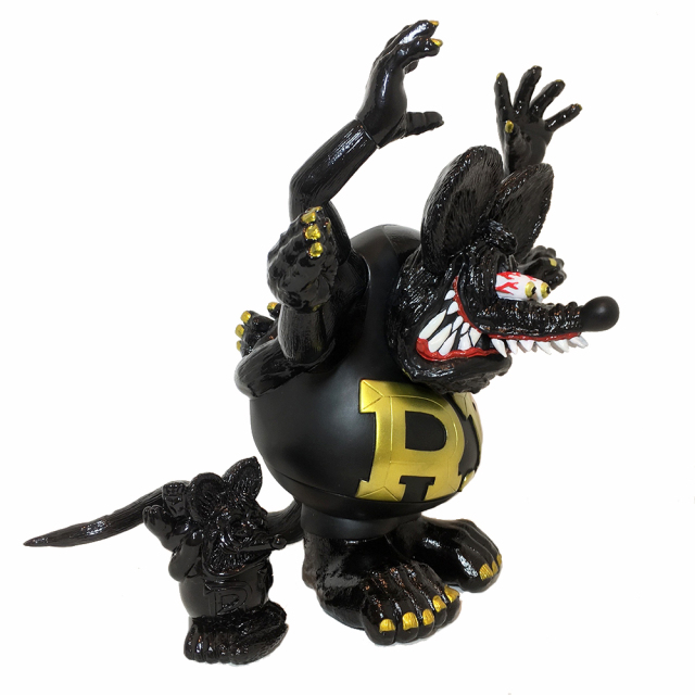 Magical Mosh Misfits x BlackBook Toy:Asura Rat Fink GOLD x BK x