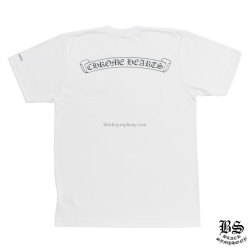 クロムハーツTシャツスクロールラベルブラック|クロムハーツ通販専門店