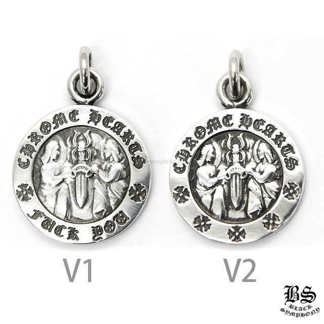 クロムハーツダブルCHクロスチャーム&エンジェルメダルチャーム&ロール