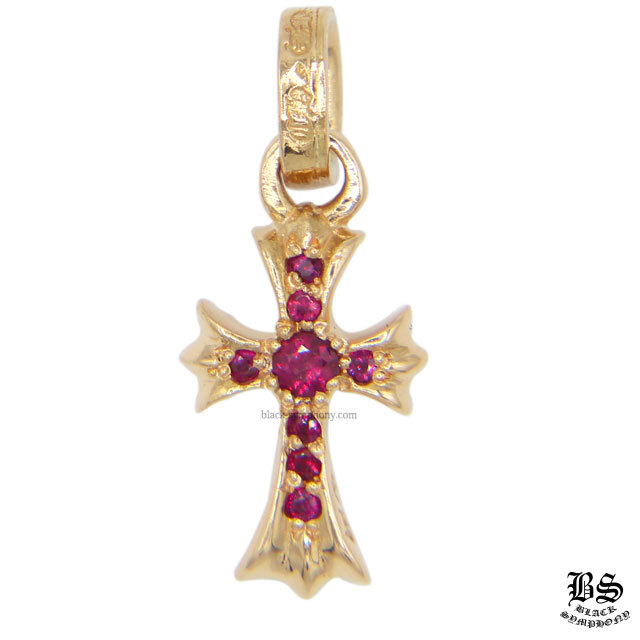 クロムハーツCHクロスベビーファットチャーム22Kwithパヴェ