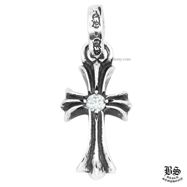 クロムハーツCHクロスベビーファットチャームwithシングルダイヤモンド