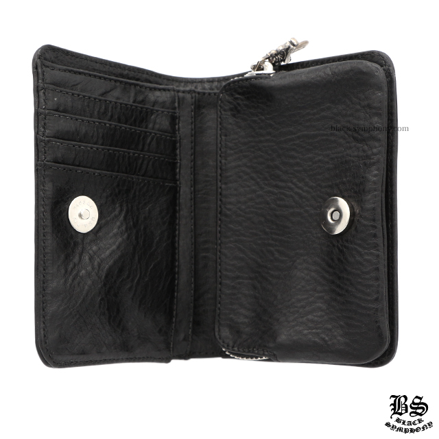 クロムハーツジョーイウォレットブラックヘビーレザー|クロムハーツ