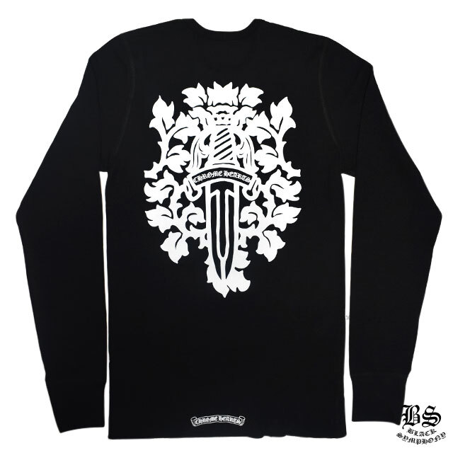 chromehearts】クロムハーツロングワッフルTシャツ ヘアリーダガー