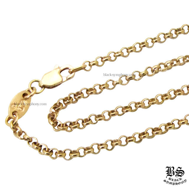 クロムハーツネックレスロールチェーン22k24インチ(約61cm)|クロム