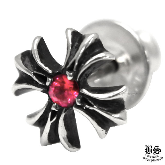 クロムハーツCHプラススタッドwithルビー|クロムハーツ通販専門店