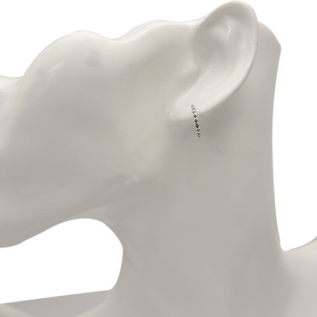 クロムハーツタイニーTFLフープピアス|クロムハーツ通販専門店ブラック