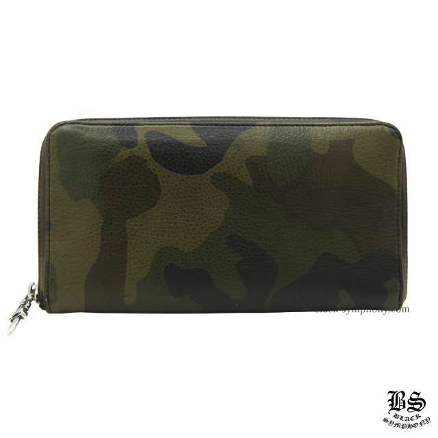 クロムハーツRECFジップ3セメタリークロスパッチウォレットカモフラ