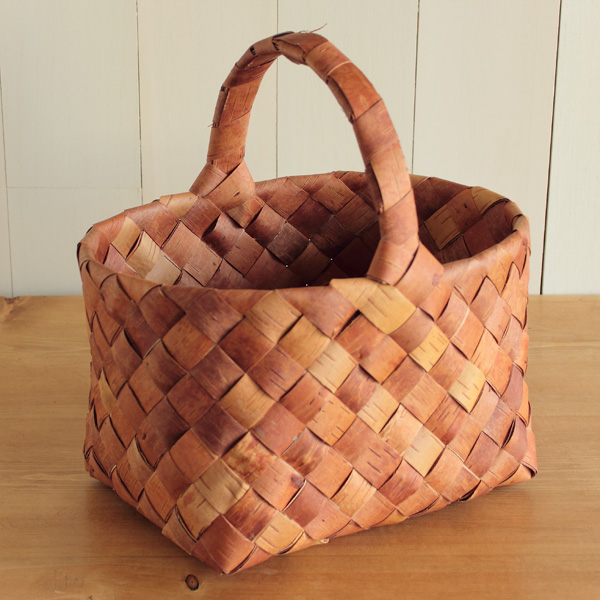 フィンランド/白樺のかご/ハンドル付きバスケット・L COMFOTA 北欧雑貨店